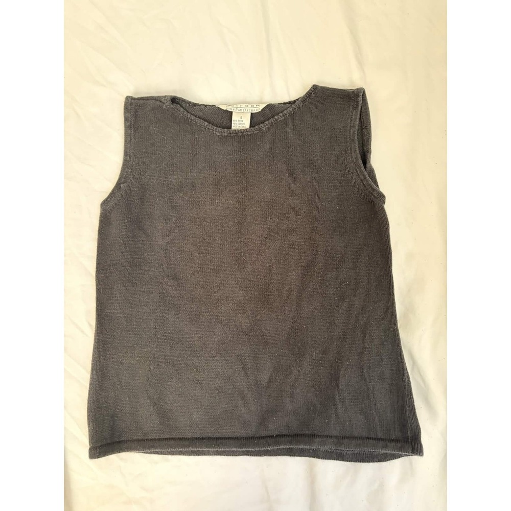 Vintage 90s Uniform John Paul Richard Tank Top Women S Gray Earthy Granola Girl